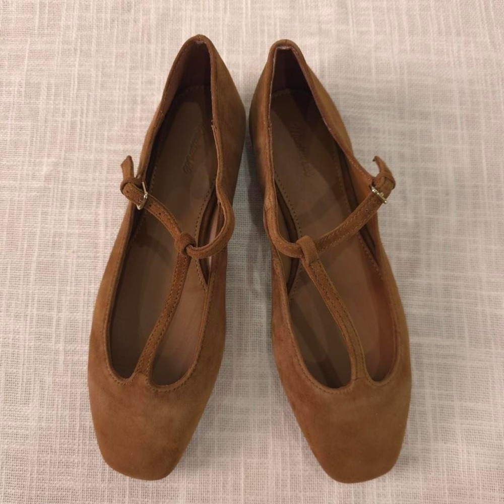 Madewell The Mylie T-Strap Flat - Size 7 - Picture 7 of 8